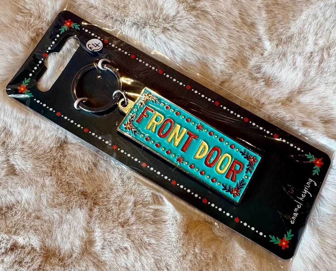 'Front Door' Enamel Keyring