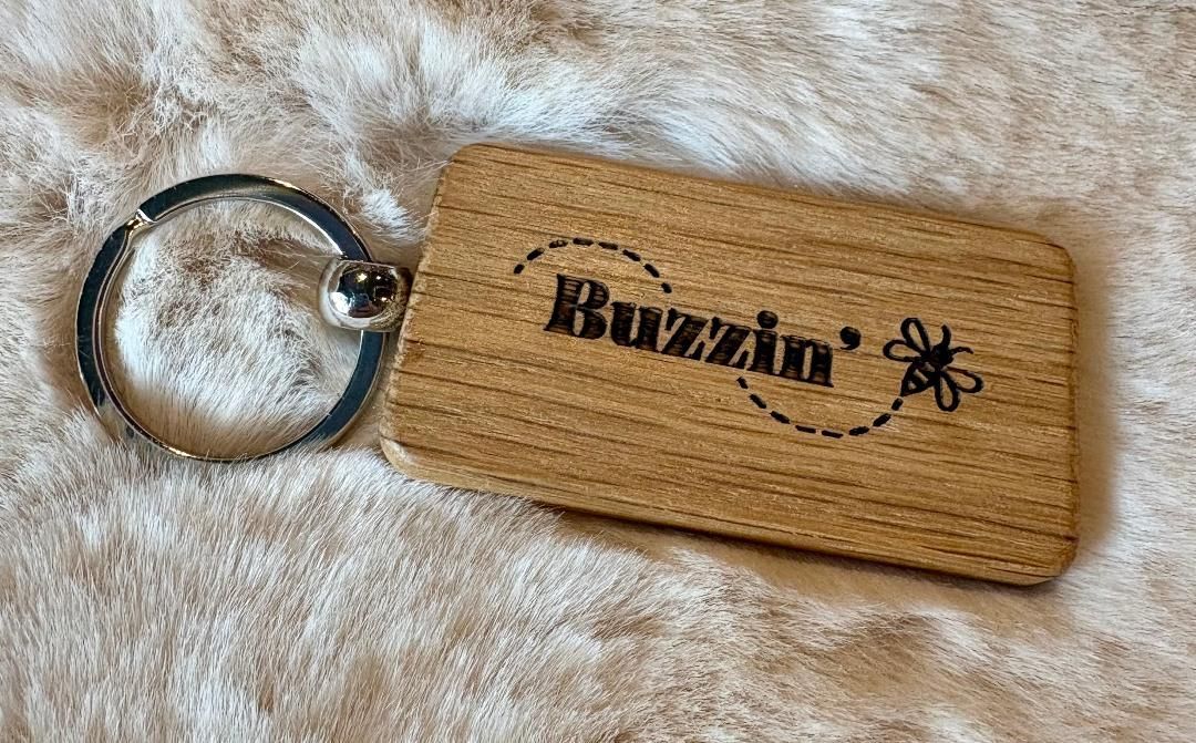 'Buzzin'' Oak Keyring