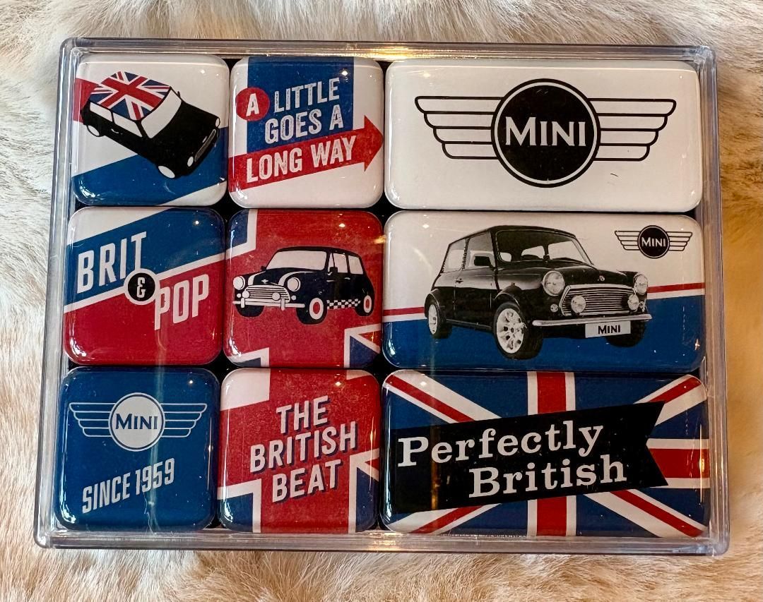 'Mini/Brit Pop' Box/9 Magnets
