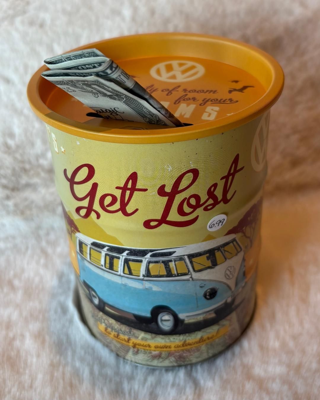 'Get Lost/Campervan' Money Tin