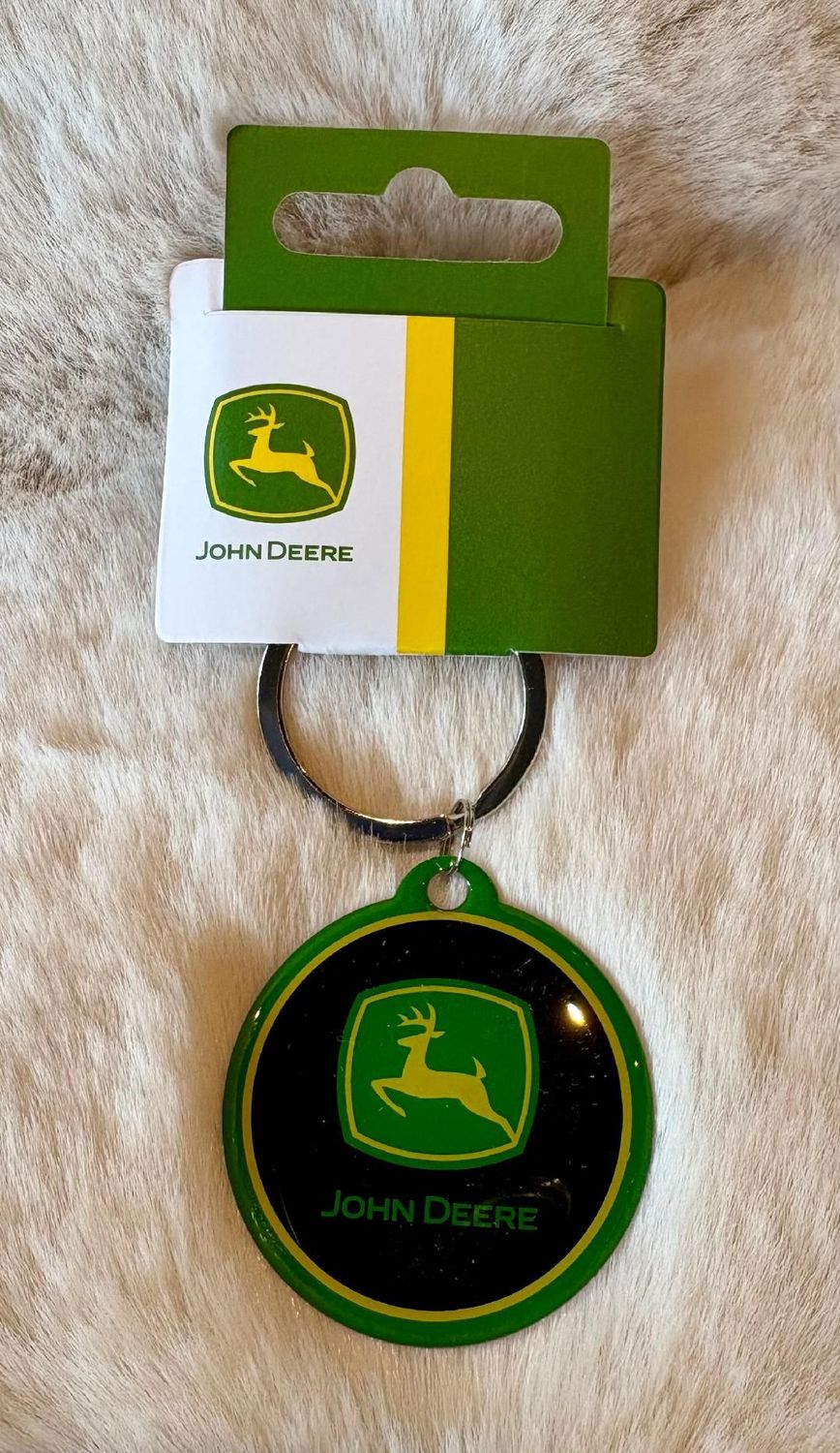 'John Deere' Metal Keyring