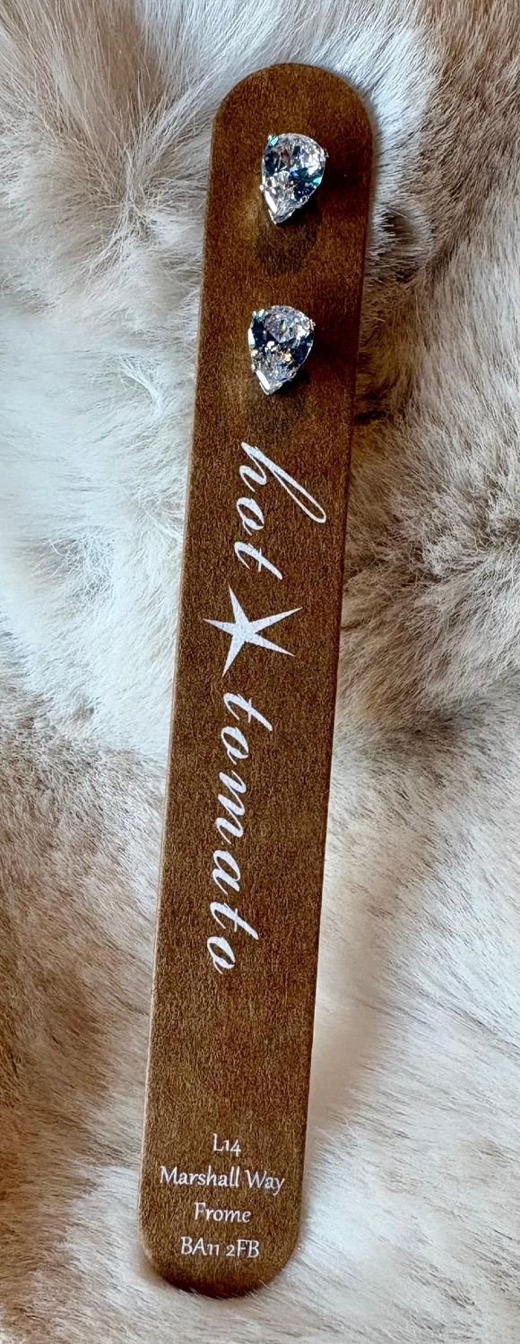 'Crystal Teardrop' Stud Earrings