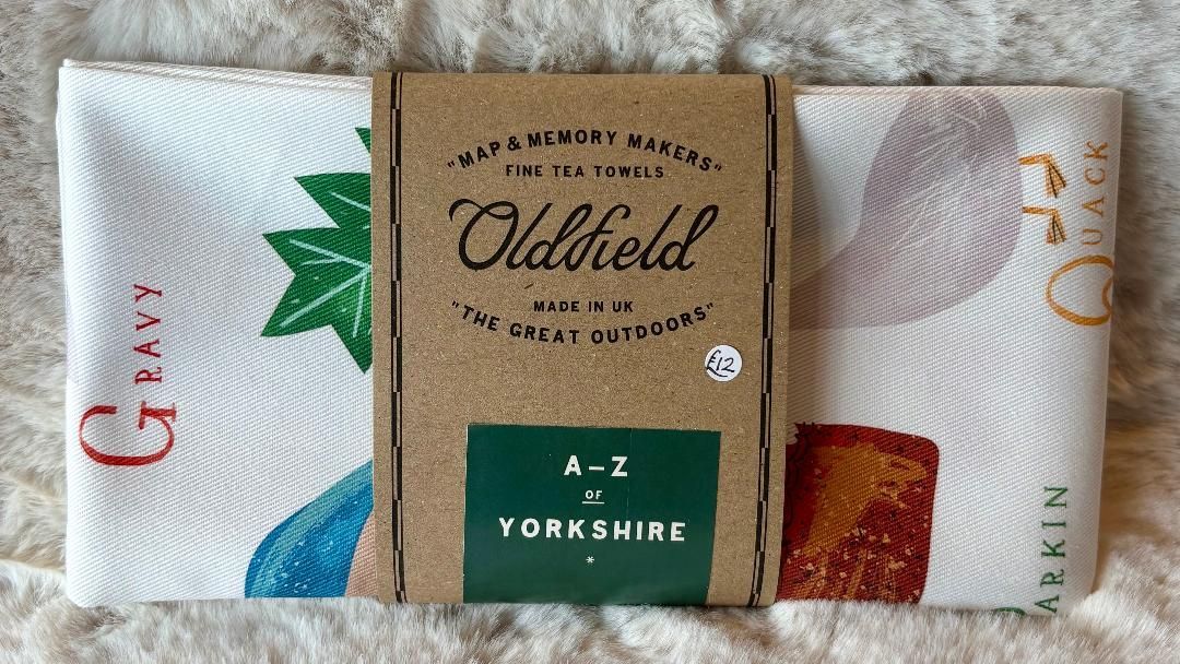 'A-Z Of Yorkshire' Tea Towel
