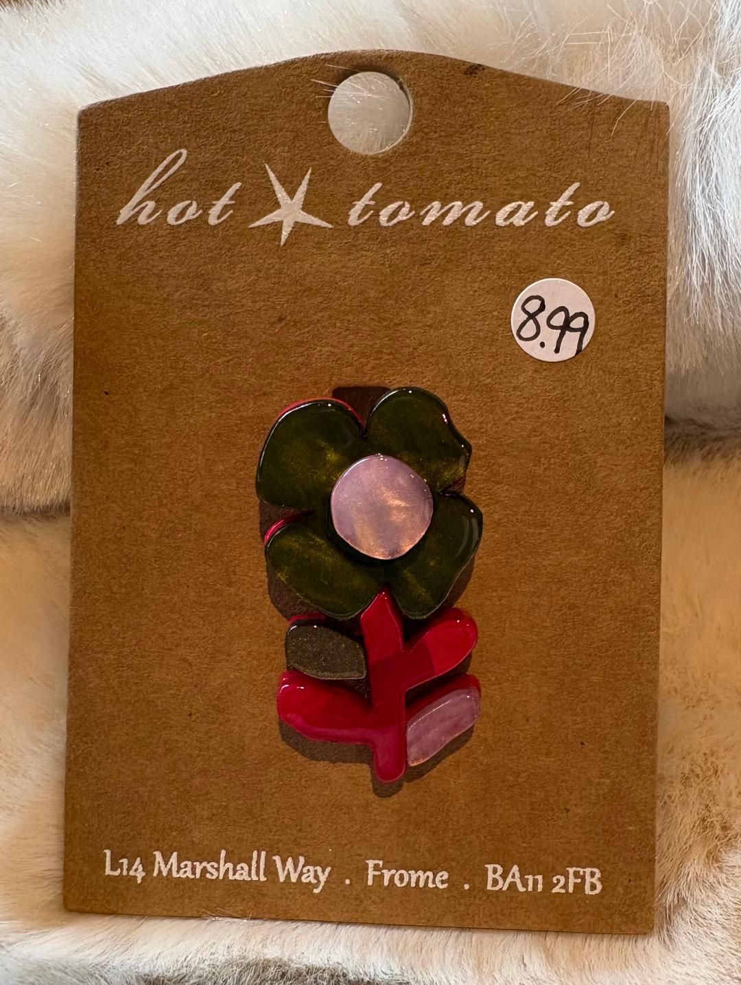 'Flower' Resin Brooch
