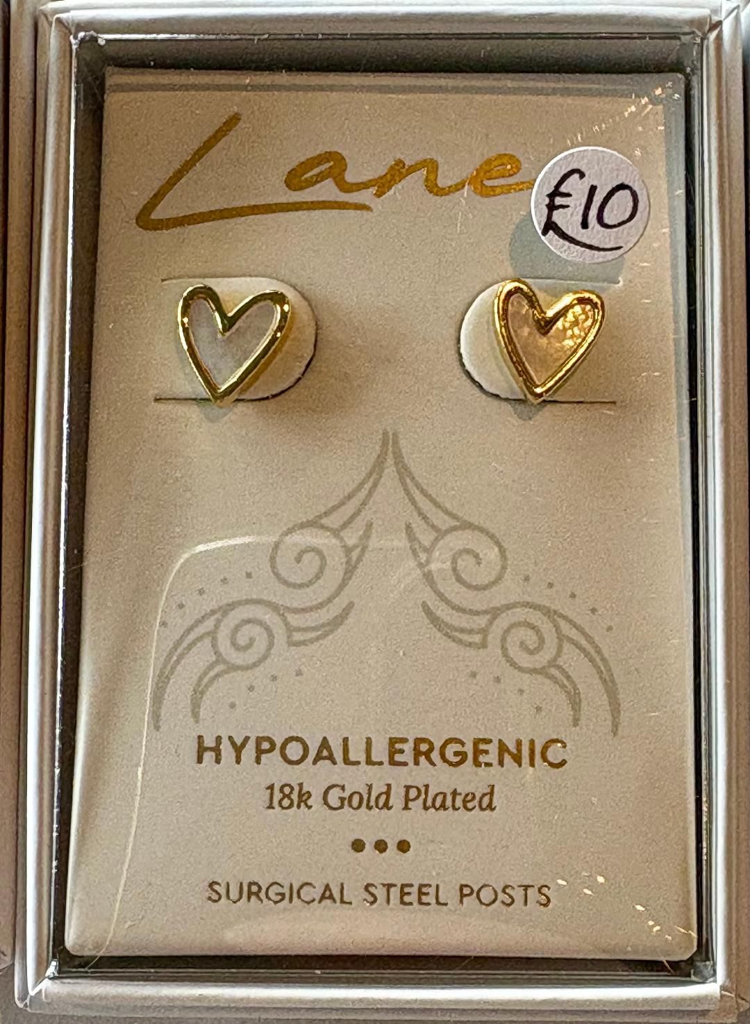 Gold 'Heart' Earrings