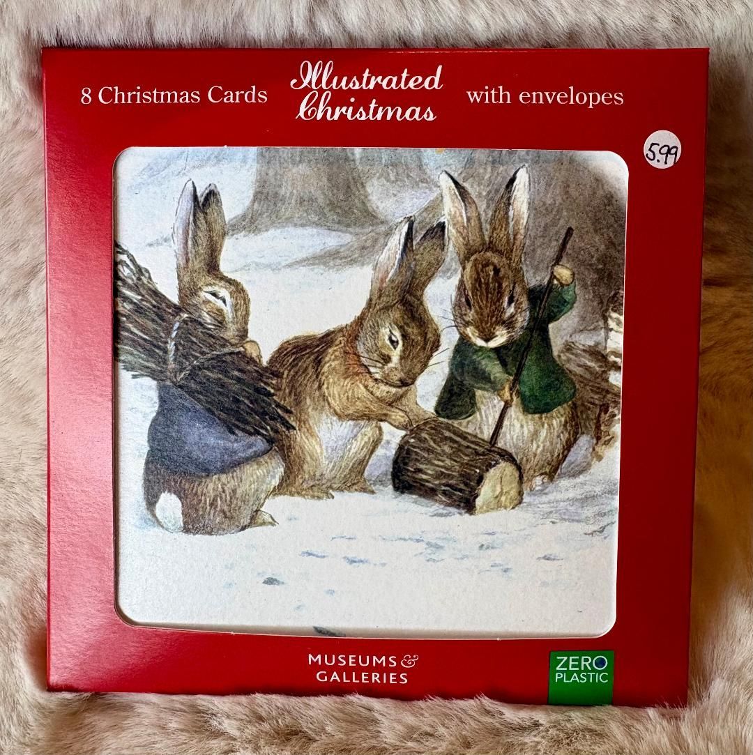 'Wood/Fire' Pk8 Xmas Cards