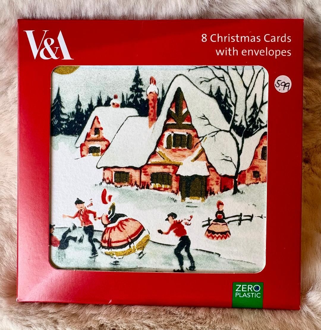 'Kitsch Village' Pk8 Xmas Cards