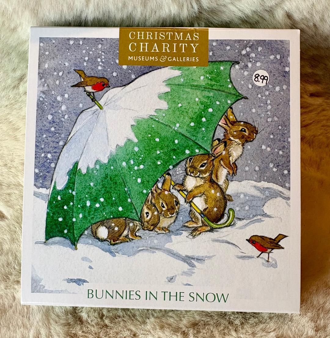 'Bunnies In The Snow' Pk20 Xmas Cards