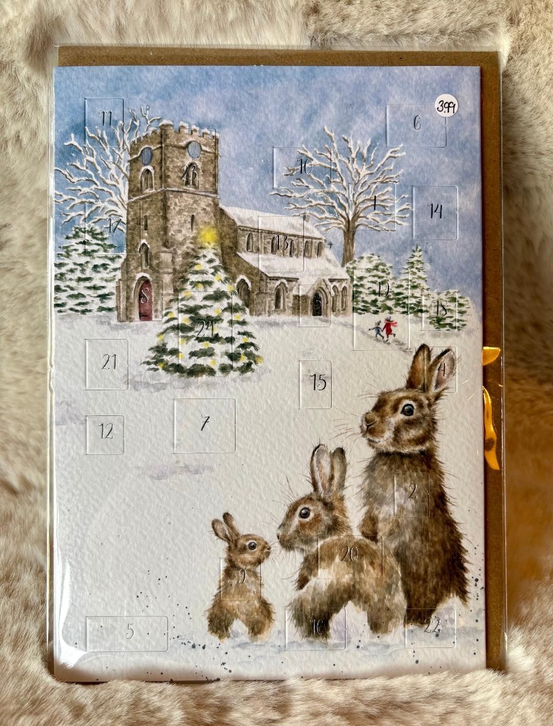 'Silent Night' Advent Calendar Card
