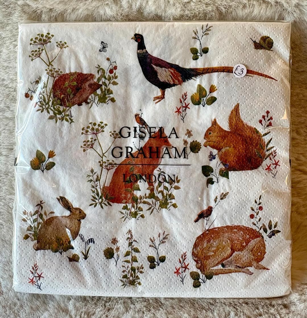 'Autumn Animals' Lunch Napkins