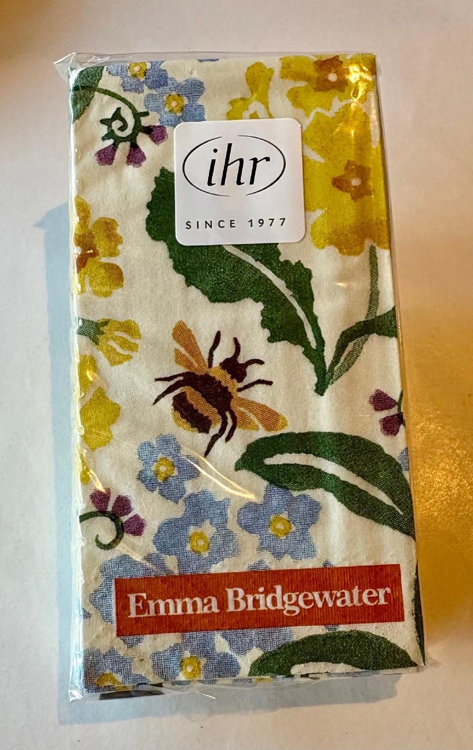 'Primroses & Bees' Pocket Tissues