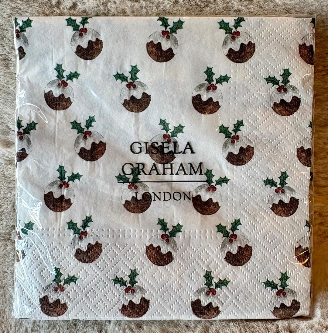 'Xmas Pudding' Lunch Napkins