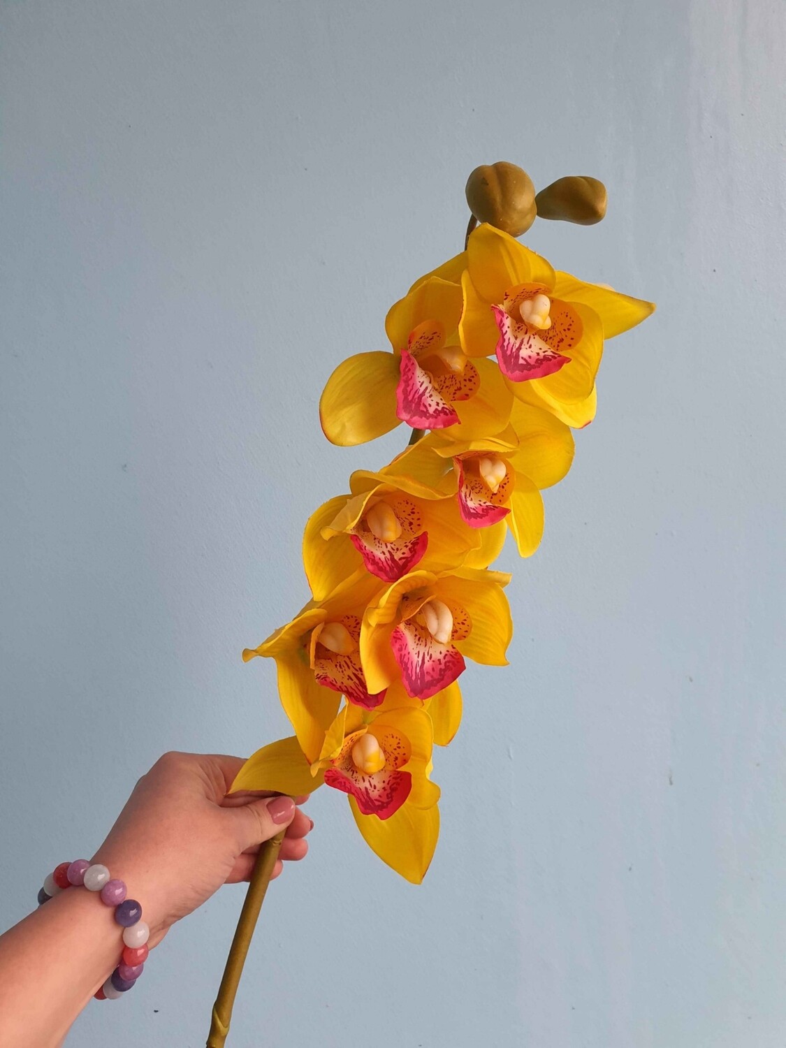 Орхидея желтая цимбидиум искусственная