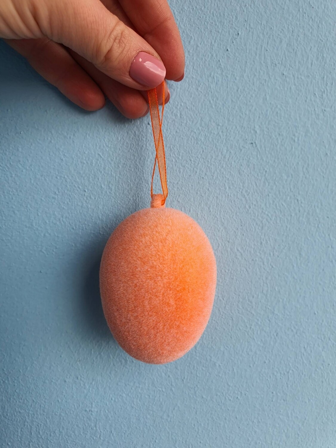Яйцо вельвет оранжевое