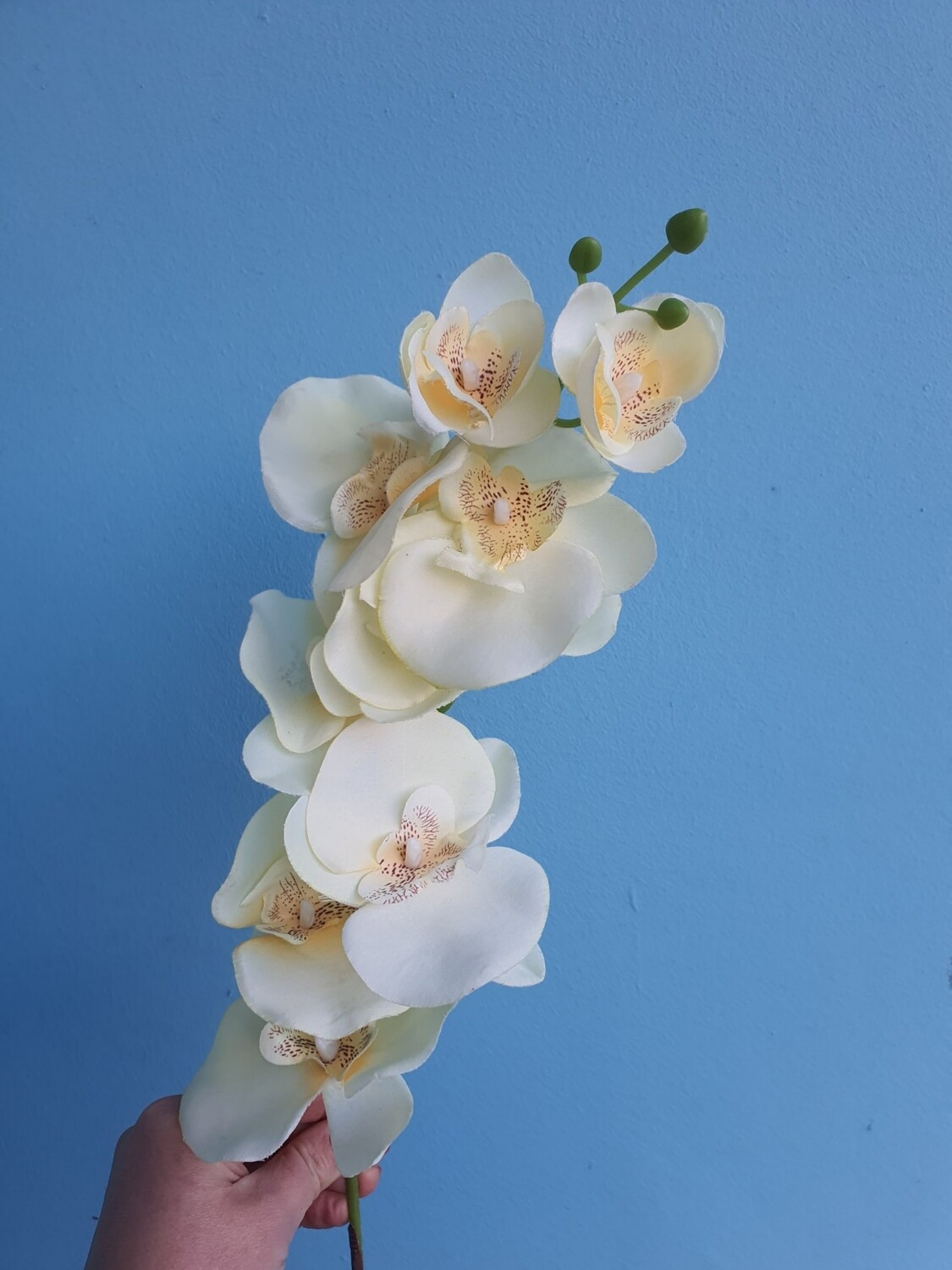 Орхидея желтая искусственная тканевая