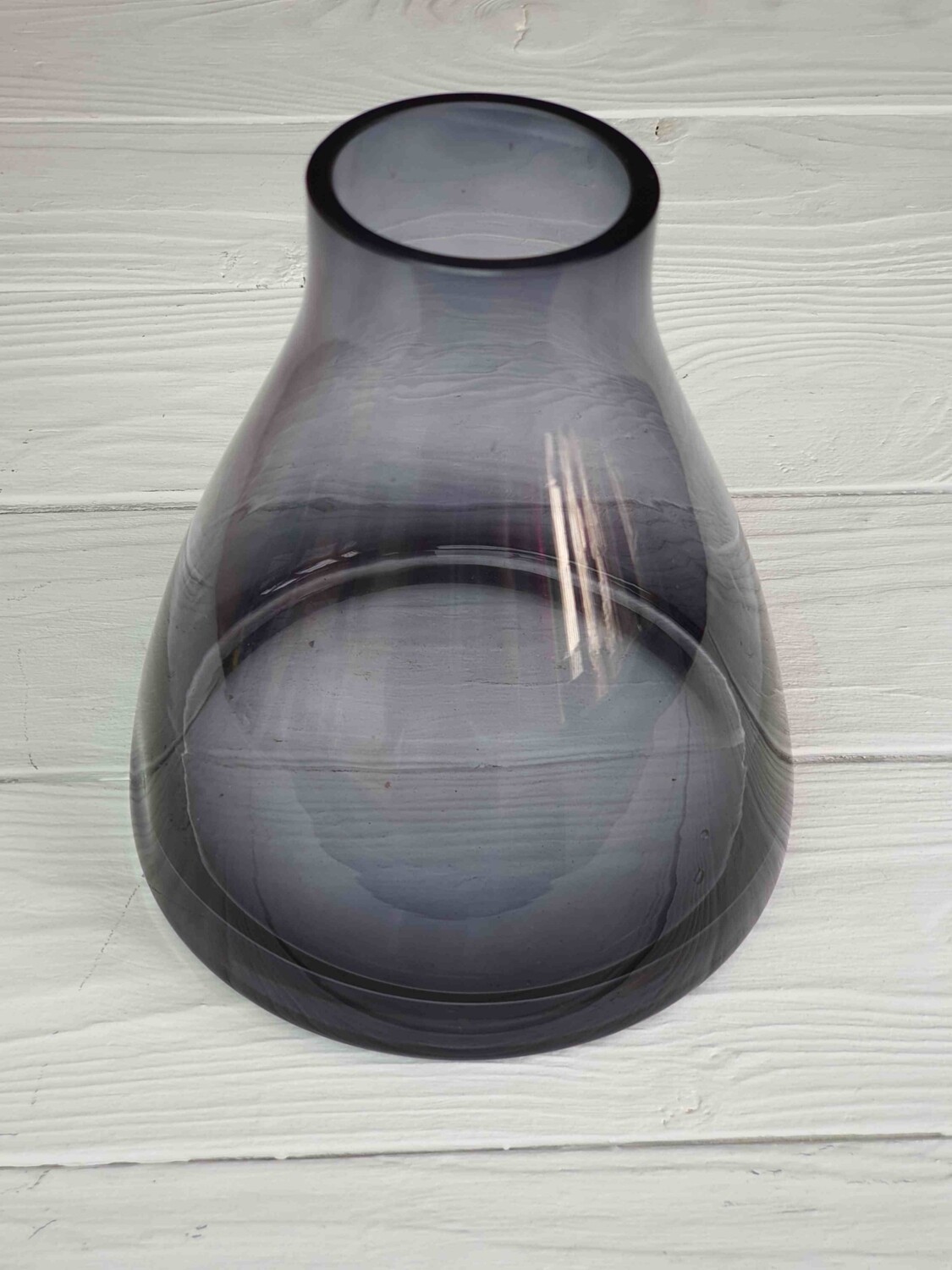 ​Gray glass vase