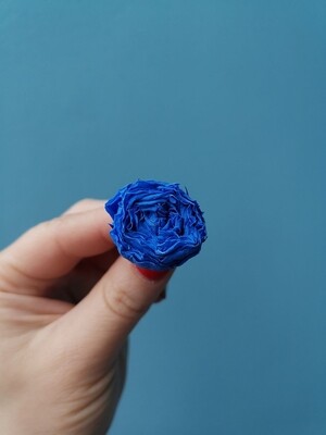 Роза синяя 2-2,5см пионовидная стабилизированная