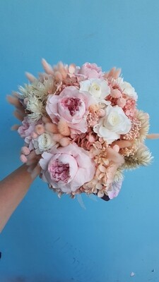 Wedding bouquet with garden roses
