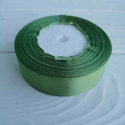 ​Satin ribbon green 2.5cm