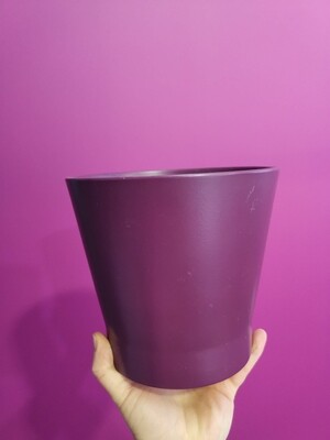 Кашпо керамика фиолетовое d=16см