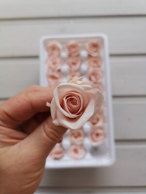Роза розовая 2,5см стабилизированная