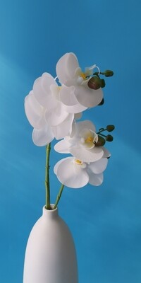 Орхидея фаленопсис белая искусственная