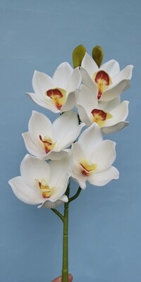 Орхидея цимбидиум белая искусственная