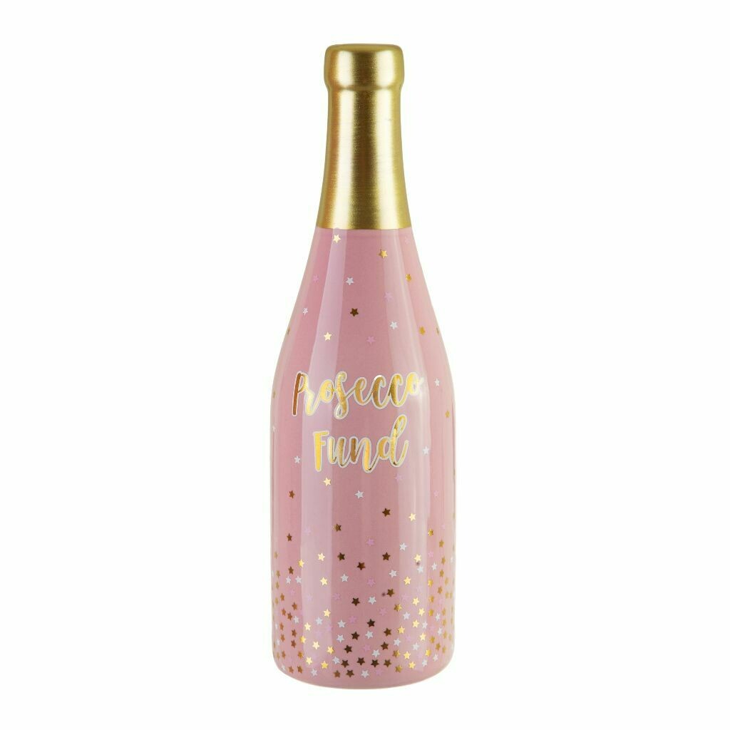 Prosecco Fund Bottle Money Bank