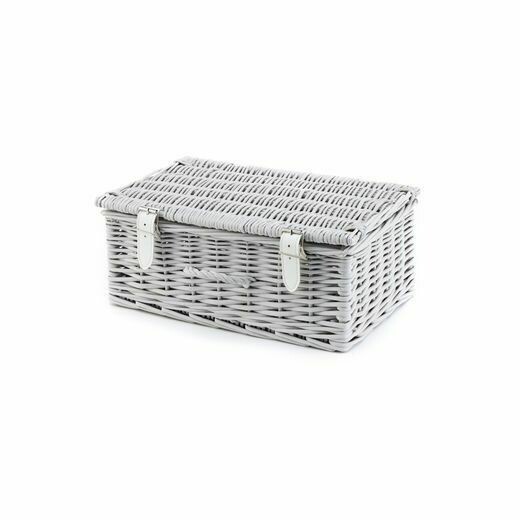 Pale Grey Wicker 10" hamper