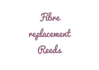 Extra thick White Fibre replacement Reeds : short