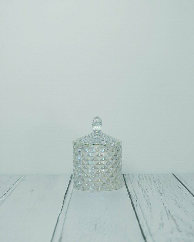 Baby Geo Candle : Pearlescent Clear