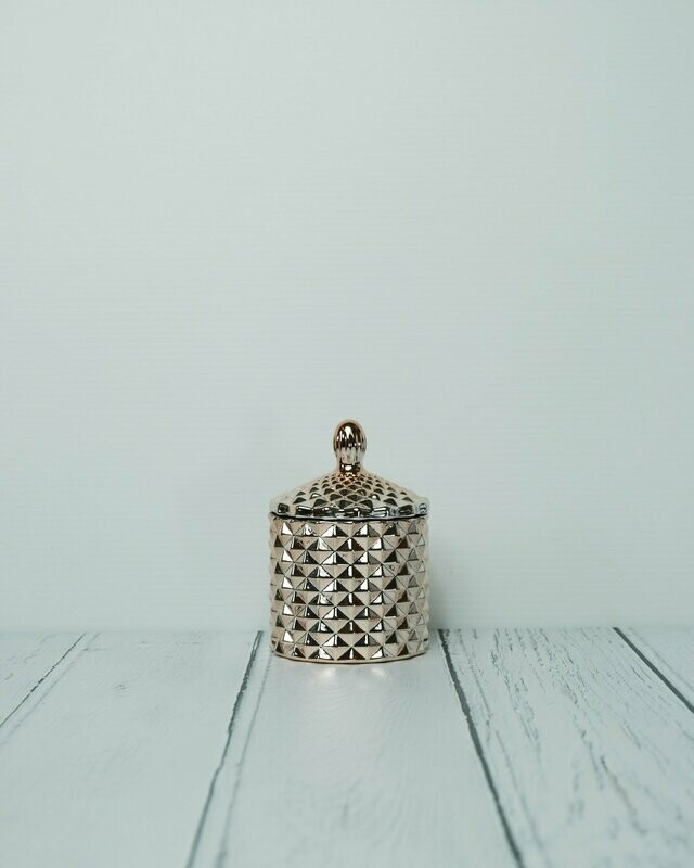 Baby Geo Candle  : Rose Gold