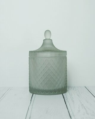 Large GEO candle : Bohemian Frosted Grey