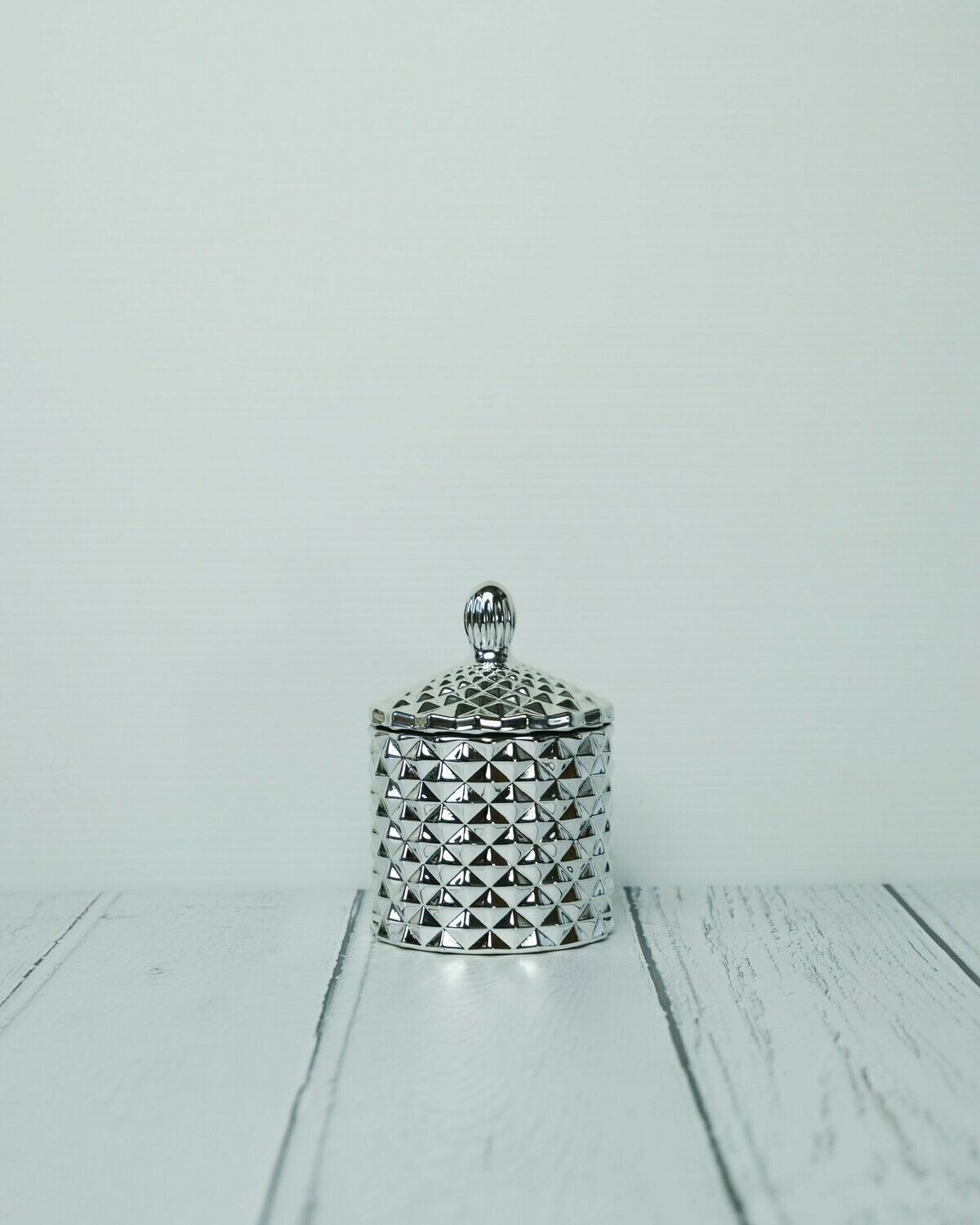 Baby Geo Candle : Chrome Silver