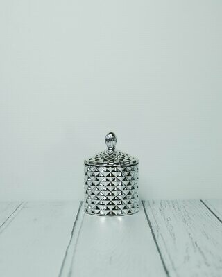 Baby Geo Candle : Chrome Silver