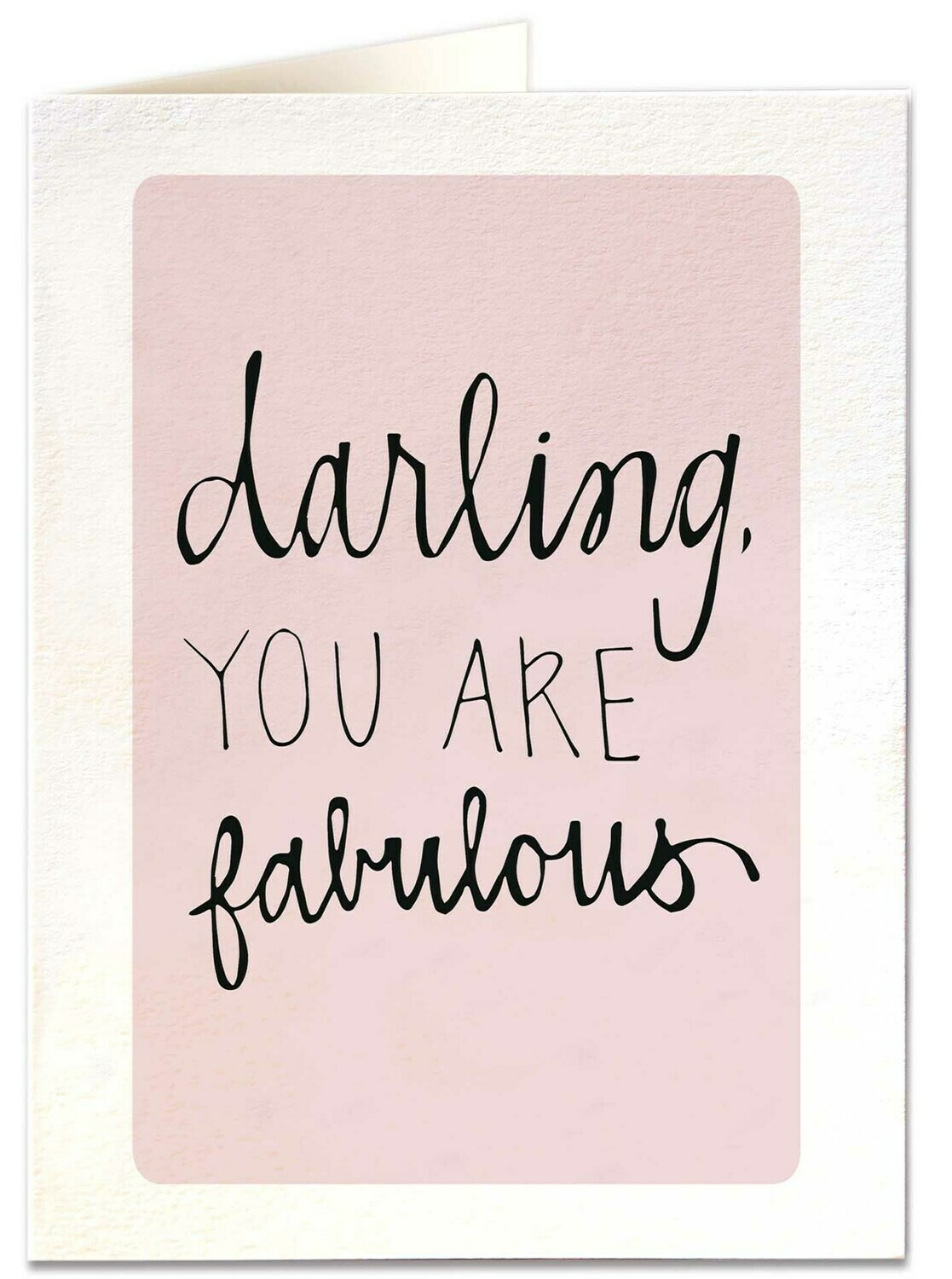 Darling You Are Fabulous gift card