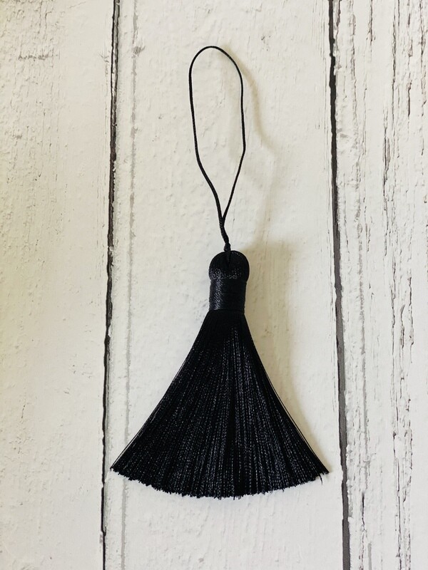 Tassel - Black Silk