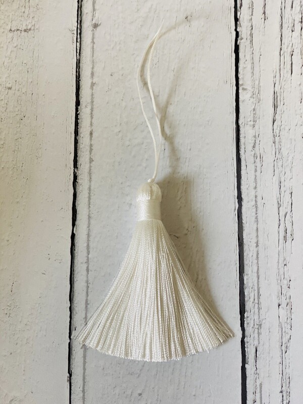 Tassel - White Silk