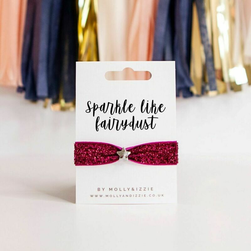 A Handmade stretch Wish Bracelet Gift To Say Sparkle Like Fairydust with star