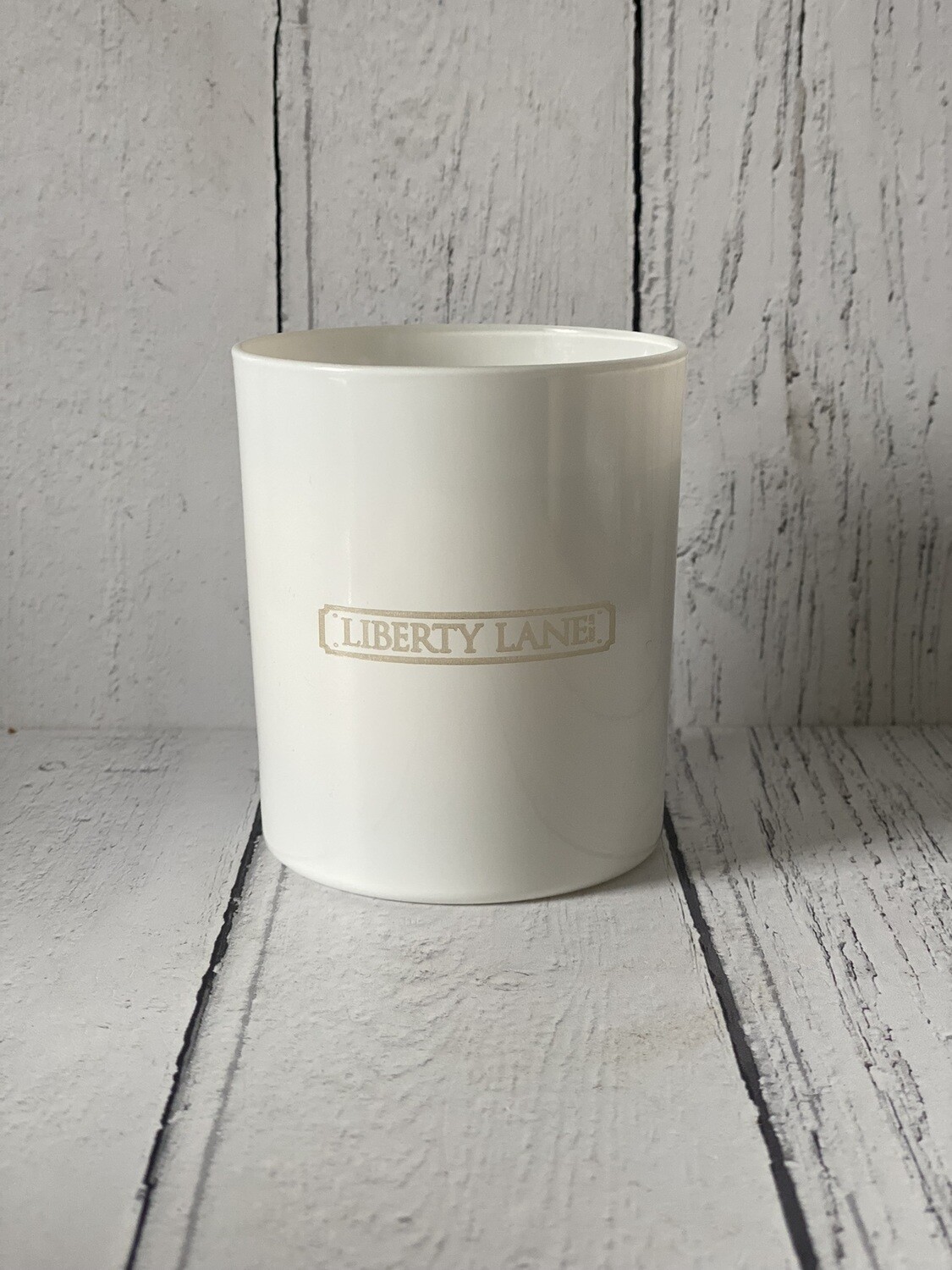 Classic candle : White gloss logo