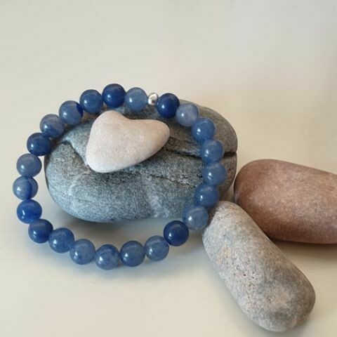 Bracelet aventurine bleue 8mm