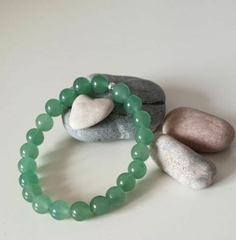 Bracelet aventurine verte 8mm