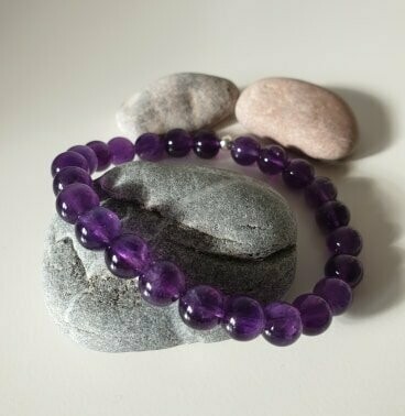 Bracelet amethyste 8mm