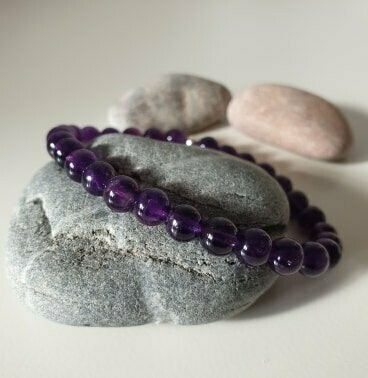 Bracelet amethyste 6mm