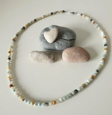 Collier amazonite 4mm Collier amazonite 4mm