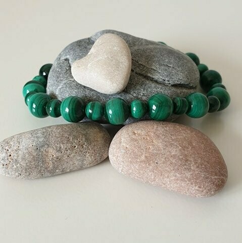 Bracelet malachite 6 et 8
