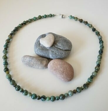 Collier turquoise africain
