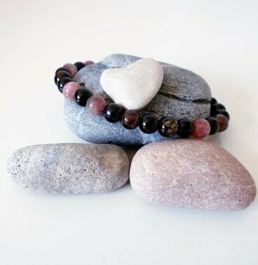 Bracelet tourmaline noire et mixte 6