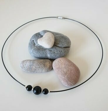 Tour de cou rigide tourmaline noire Tour de cou rigide tourmaline noire