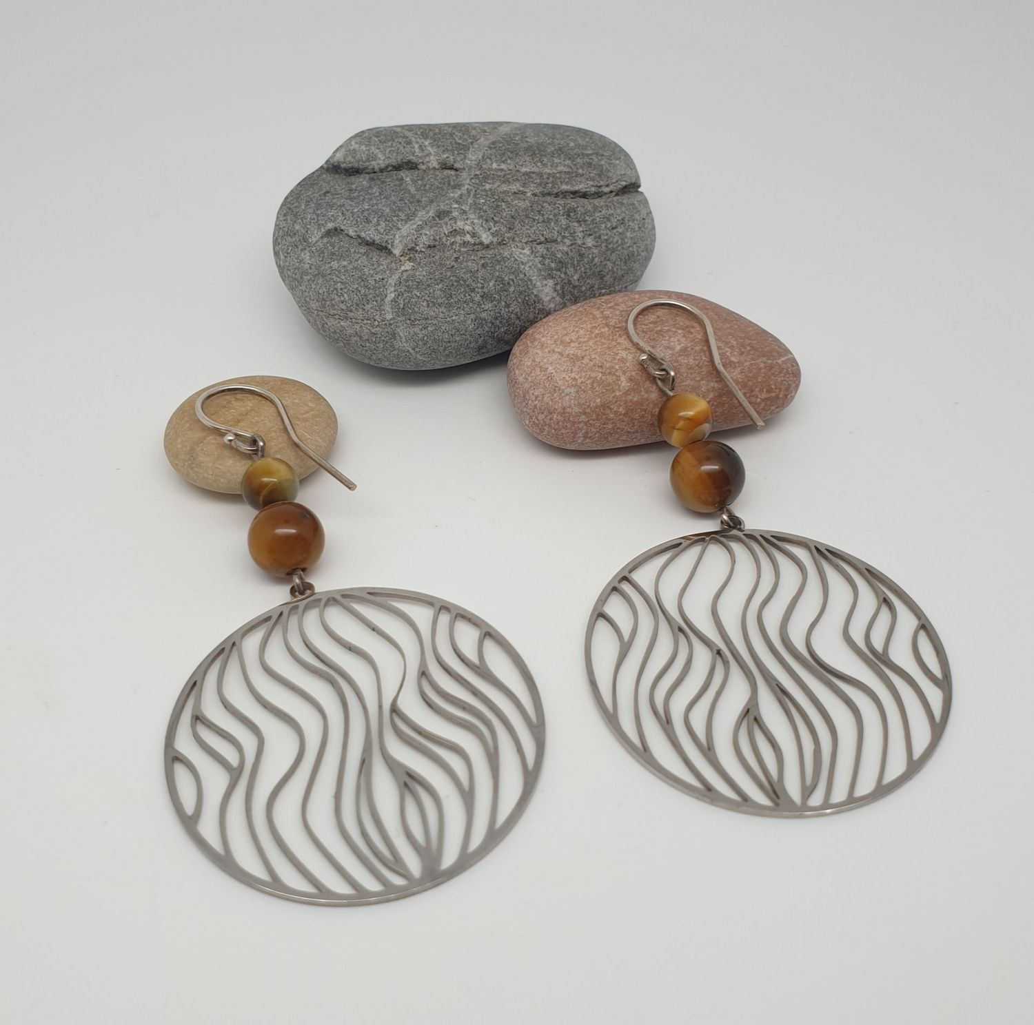 Boucles oeil de tigre cercle